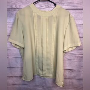 Karen Scott Light Green XL Blouse